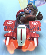 Mario (Aviator) performing a trick.