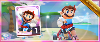 Mario (Happi) from the Spotlight Shop in the 2023 Ninja Tour in Mario Kart Tour