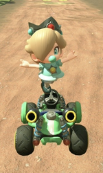 Baby Rosalina performing a trick.