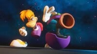 Rayman using his Plunger Guard Technique in Mario + Rabbids Sparks of Hope