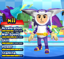 A Big the Cat costume for Miis in the Wii version of Mario & Sonic at the London 2012 Olympic Games.