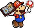 Early artwork of Mario in the same art style as previous Paper Mario games