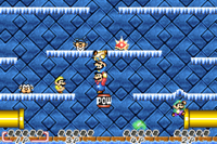 4 Player Battle mode of Mario Bros. (Game Boy Advance)