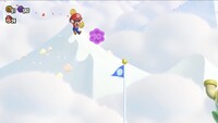 The third 10-flower coin in Badge Challenge Parachute Cap II in Super Mario Bros. Wonder