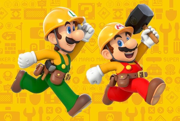 Completed Super Mario Maker 2 puzzle