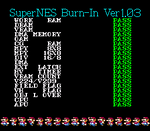 The Burn-In Test in the Burn-in Test Cartridge.