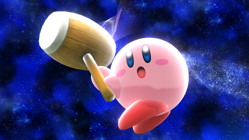 File:SSB4 Wii U - Kirby Profile Hammer Screenshot.png