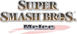 The logo for Super Smash Bros. Melee