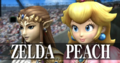 Zelda's snapshot in The Subspace Emissary, alongside Peach