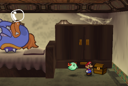 Last Treasure Chest in Tubba Blubba's Castle of Paper Mario.