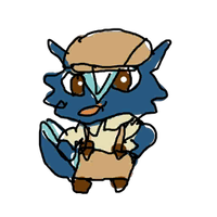 Drawing of Kicks in WarioWare Gold