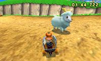 Princess Daisy encountering a Mountain Goat.