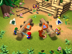 Looney Lumberjacks from Mario Party 2