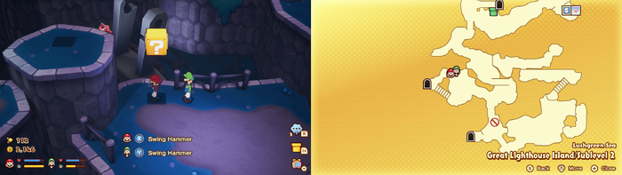 13th ? block in the Lushgreen Sea Great Lighthouse Island from Mario & Luigi: Brothership