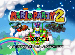 Mario Party 2 title screen