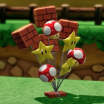 Mushroom Hill Goal-line decoration