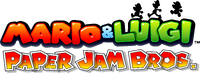 European and Oceanian logo for Mario & Luigi: Paper Jam, known as Mario & Luigi: Paper Jam Bros.