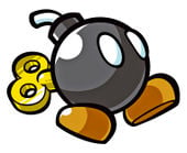 Artwork of a Bob-omb in Mario vs. Donkey Kong 2: March of the Minis