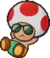 The Toad from the Damp Oasis in Paper Mario: Sticker Star