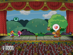 Infatuate in the game Paper Mario: The Thousand-Year Door.