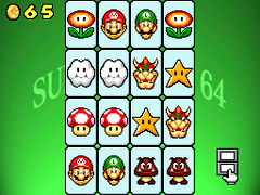 Cards available in the Memory Master minigame from Super Mario 64 DS between 0 and 4 stars (Touch screen only)
