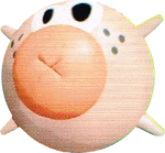 Artwork of the Poink enemy in Super Mario Sunshine.