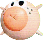Artwork of the Poink enemy in Super Mario Sunshine.