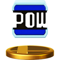 POW Block's trophy render from Super Smash Bros. for Wii U