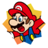 Sticker of Mario from Mario Party Superstars