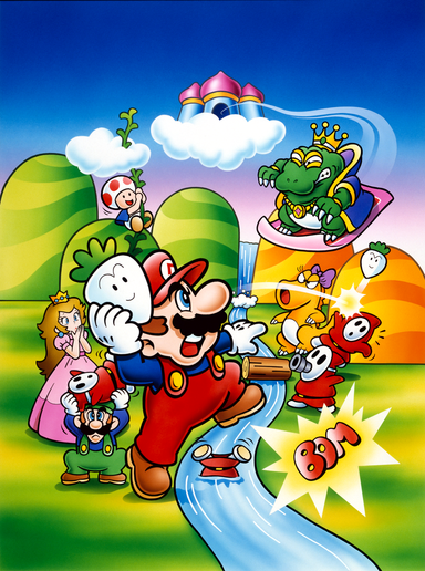 Key artwork for Super Mario Bros. 2