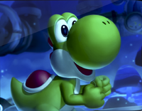 Yoshi in the games' credits