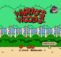 Title screen of the NES version
