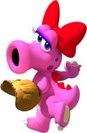 Artwork of Birdo from Mario Super Sluggers