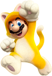 Artwork of Cat Mario from Super Mario 3D World.