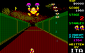 Gameplay of the stage in the Sharp X1 version