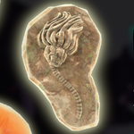 A fossil in Donkey Kong Bananza