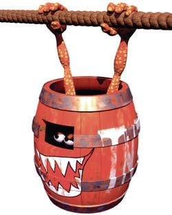 Artwork of a Klasp from Donkey Kong Country 3: Dixie Kong's Double Trouble!