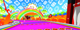 Course menu background in Mario Kart Arcade GP DX