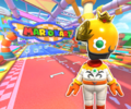 The course icon with the Daisy Mii Racing Suit