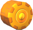 The Drum_BlockGold tires from Mario Kart Tour