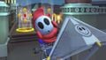 Shy Guy gliding in the Pipe Frame with the Super Glider