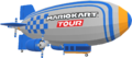 The Mario Kart Tour blimp from Mario Kart Tour