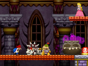 The final room with Peach and Bowser