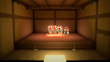 A group of three hidden Toads in Shogun Studios, buried in the ash pit of a mostly empty room.