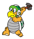 Artwork of a Hammer Bro in Super Mario Bros. Deluxe