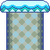 Sprite of a Semisolid Platform in the Super Mario World Night Snow theme from Super Mario Maker 2.