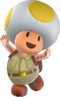 Rendered Model of Yellow Toad in Super Mario Odyssey.