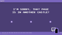 Twitch Mario reference (a 404 custom error page)