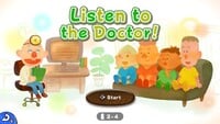 Title screen for Listen to the Doctor!