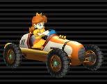 Daisy's Classic Dragster from Mario Kart Wii